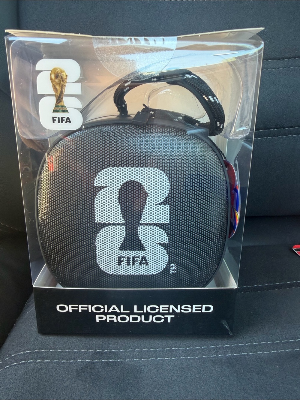 Official FIFA Portable Bluetooth Speaker & Flame Lamp - Wireless - Black